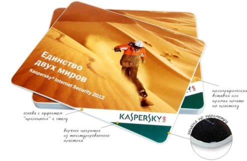 Коврик для мыши Слим с запайкой с логотипом