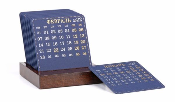 Настольный деревянный календарь Uno Vip